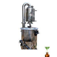 Pour un usage domestique Petite fabrication d'huiles essentielles de fleurs de géranium rose Acheter à fabriqué Machines d'équipement de parfum de distillation d'extraction