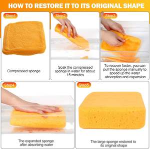 Éponge à coulis moderne et durable WANFENG WF254-1, grandes éponges en vrac, mousse de lavage pour carrosserie, mousse de lavage commerciale, accessoires pour carrelage - Product Image 4