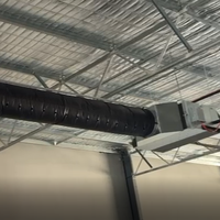 WELLSOX Conduits textiles noirs personnalisés anti-bactériens, conduits d'air en tissu blanc