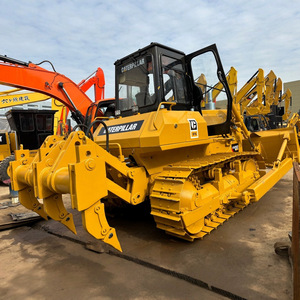 Bulldozer sur chenilles Caterpillar D7G, moteur jaune, équipement de construction lourd - Product Image 3