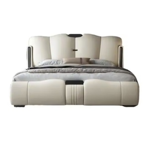 Base de Cama Moderna de Cuero Sintético, Tamaños King, Queen y Doble, Venta al por Mayor, Juegos de Muebles de Dormitorio de Alta Calidad de Fábrica China - Product Image 6
