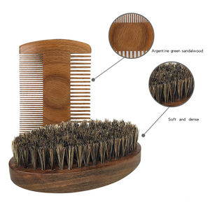 La migliore vendita 100% naturale medio morbido cinghiale spazzola per <span class=keywords><strong>barba</strong></span> con Logo personalizzato marrone scuro per la cura della <span class=keywords><strong>barba</strong></span> - Product Image 2