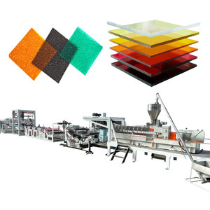 Transparent UV PC <strong>Polycarbonate</strong> Embossed Sheet PMMA Acrylic Board Plastic Extruder Machine - Product Image 1