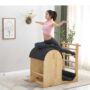 Vente en gros usine : Reformer de yoga en bois de chêne blanc écologique pour la maison et la salle de sport, modèle Y00367 - Product Image 5