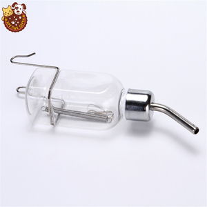 Factory wholesale custom plastic rabbit drinking bottle, water bottle for rabbit, rabbit bottle drinker