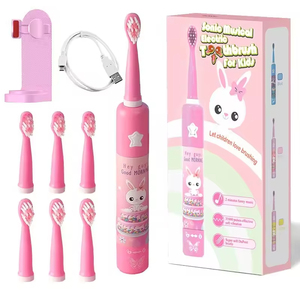 Brosse à dents électrique sonique, brosse à dents musicale pour enfants, brosse à dents ultrasonique portable à poils doux et étanche - Product Image 1