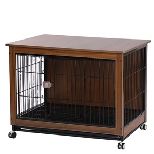 Jaula de madera para perros, mueble para perros, novedad