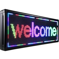 Pantalla LED P5 de Alta Calidad para Interiores y Exteriores, Pantalla de Texto de 128*48cm