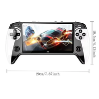 Console de jeu portable X9 avec écran IPS HD de 5,5 pouces, double joystick, jeux vidéo, lecteur de jeux de société pour garçons et filles