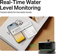 Fontaine à eau intelligente pour chat PETLIBRO avec WiFi, enregistrement du temps de consommation, suivi de l'apport en ml, contrôle par application, alimentation secteur, ABS