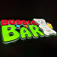 Letras 3D con Luz LED, Letras Acrílicas Personalizadas, Letrero Comercial, Letras de Canal, Logotipo Personalizado con Luz LED para Negocios, Letrero con Logotipo