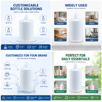 Bouteilles à pompe en plastique PP blanc de 500 ml, bouteilles distributrices vides en gros pour hôtel et usage domestique, désinfectant pour les mains, savon liquide et lotion