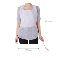 Tablier imperméable à l'huile personnalisé Tablier de restaurant non tissé Bavoirs Bavoir jetable de homard pour adultes