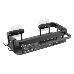 ชั้นวางจานสแตนเลสติดผนังพร้อมตะขอและราวแขวนสำหรับจัดเก็บในครัว อุปกรณ์จัดระเบียบอ่างล้างจานอเนกประสงค์ - Product Image 2