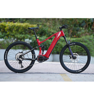 Bicicleta Eléctrica de Montaña Todoterreno con Cuadro de Carbono, Ruedas de 29 Pulgadas, Batería de 48V, Motor Central Bafang y Suspensión Completa - Product Image 1