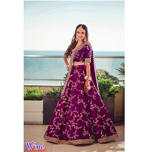 Lourd exclusif georgette broderie Lahenga Choli avec chemisier mariée porter mariage dames femmes Bollywood mode porter robe lehenga choli - Product Image 1