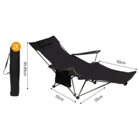 Mobilier d'extérieur Chaises pliantes portables multifonctions Chaise de camping inclinable avec sac de transport Chaises de plage pour la pêche