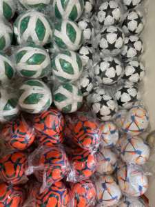 Toprate calidad probada seguridad estándar OEM tamaño 5 balón de fútbol estilo moderno diseño de moda patrón de bloque colorido llama estrella - Product Image 5