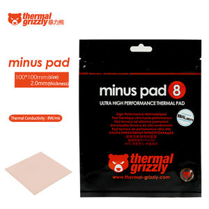Térmica <span class=keywords><strong>Grizzly</strong></span> 8,0 W/Mk menos Pad 8 almohadilla de enfriamiento de la placa base de refrigeración almohadilla de silicona de tamaño CPU/GPU gráficos refrigerador Pad térmico, - Product Image 6