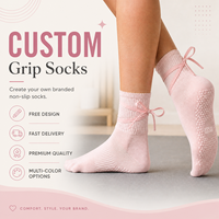 Chaussettes de yoga personnalisées de qualité supérieure, design mignon, avec sangle, chaussettes de haute qualité, un incontournable pour les salles de sport et les studios de yoga
