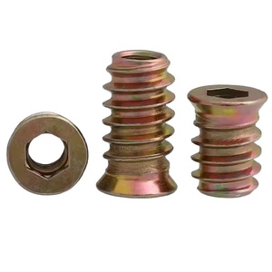 Nhà Máy Bán buôn M4 M10 M12 thông qua lỗ lục giác ổ cắm ốc vít ren chèn bên trong và bên ngoài răng hạt gỗ - Product Image 1