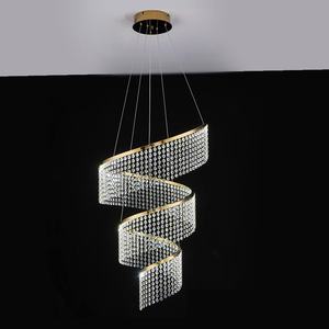 Lusso nordico lampadario di cristallo moderno per la casa per il progetto Hotel Hall Hall Villa soggiorno ovale soffitto appeso - Product Image 6