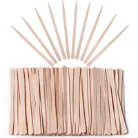 250 Pieces Small Wax Sticks Wood Spatulas Applicator Craft Sticks for Body  Hair Eyebrow Lip Nose Removal Slanted/Round (Pack of 250)