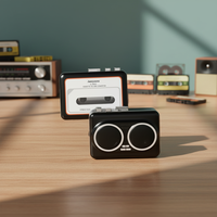 Lecteur de cassettes stéréo audio avec haut-parleurs doubles, vente en gros d'usine, avec convertisseur de cassette en MP3