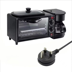3-in-1 Multifunction Plastic <b>Breakfast</b> Station Oven Coffee <b>Maker</b> Hot Microwave Toaster Frying Pan Home Multi-function Oven - Product Image 4