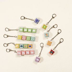 Llavero personalizado con logo impreso, teclado transparente, interruptores antiestrés, llavero fidget clicker con luz - Product Image 1