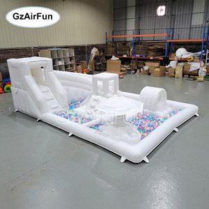 Château gonflable en PVC avec toboggan aquatique, piscine à balles, <span class=keywords><strong>location</strong></span>, kits de réparation d'attractions, garantie 1 an, comprenant un souffleur - Product Image 3