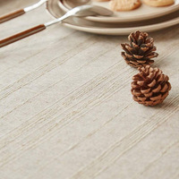 Nappe carrée en coton et lin de style européen moderne, à motif géométrique, résistante à l'huile, tissée, pour salon, thé de l'après-midi, table basse