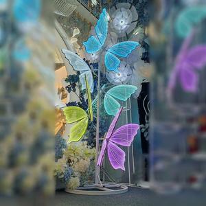Alas de Tul con Forma de Trébol de Cuatro Hojas, Simulación de Mariposa Luminosa, Luces Decorativas de Alta Calidad para Bodas, Accesorios para Bodas, Lámparas. - Product Image 1