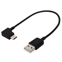 Câble de charge rapide USB-C coudé à 90 degrés en gros, tressé, pour synchronisation des données, rallonge pour appareil photo, scanner de codes-barres, en cuivre pur