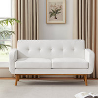 Muebles de Sala de Estar Modernos y Lujosos Personalizados, Fabricados en Guangdong, Sofás Seccionales Plegables con Tapicería de Tela