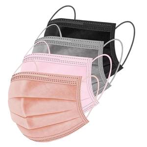 Mascarilla Facial Desechable de <span class=keywords><strong>3</strong></span> Capas, No Tejida, en Colores Azul, Blanco, Rosa, Morado, Amarillo y Verde - Product Image 2