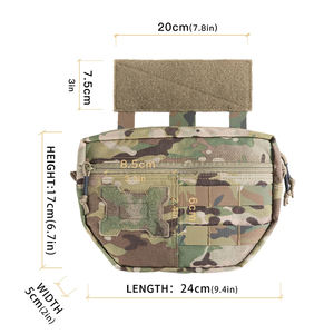 Riñonera Táctica Molle Impermeable de Doble Capa, Bolsa de Nylon EDC para Hombres, para Camping, Caza y Actividades al Aire Libre - Product Image 2