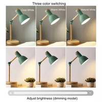 Lampe de chevet en bois LED de style nordique, vente en gros d'usine, décoration de maison de luxe, contrôle par interrupteur, lampe de table