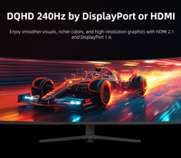 Ordinateur de bureau de jeu en gros, 360 Hz, 240 Hz, PC 24, 27 pouces, 180 Hz, 2K, LED, écran étroit, FHD, 165 Hz, fournisseur pas cher