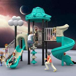 Eğlence bahçesi çocuk tulumları mühendislik plastikleri açık oyun alanı salıncak ve slayt - Product Image 3