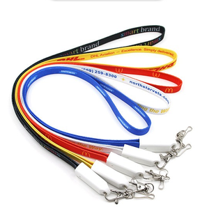 สายชาร์จ USB C แบบ 3 in 1 สำหรับโทรศัพท์มือถือ พาวเวอร์แบงค์ และใช้ในรถยนต์ สายไนลอนแบบ Type-C/Micro USB พร้อมสายคล้องคอแบบมีไม้บรรทัด - Product Image 1