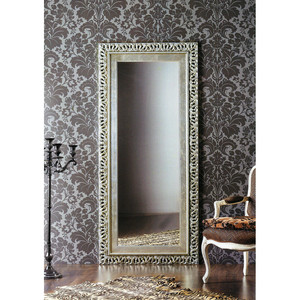 Specchio rettangolare argento antico di lusso per la casa di nozze o decorazioni natalizie - Product Image 1