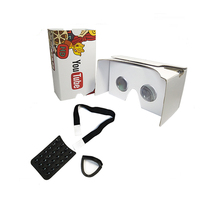 3D films lunettes de réalité virtuelle VR casques Logo personnalisé lunettes vidéo marque Google carton VR lunettes 2.0