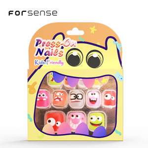 Haute qualité pré collé enfants presse sur les ongles mignon fantôme visage dessin animé ongles conseils <span class=keywords><strong>Anime</strong></span> conçu petits enfants <span class=keywords><strong>faux</strong></span> ongles pour les filles - Product Image 3