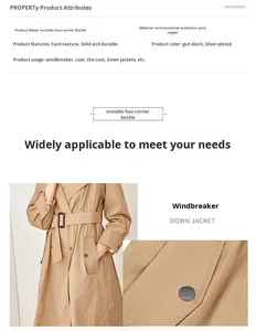 شعار مخصص: 4 النحاس سبائك الملابس المفاجئة السحابات - Product Image 5