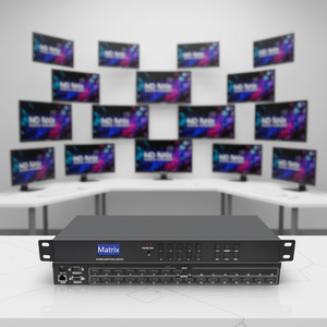Conmutador de Matriz 4K30 8 Entradas 16 Salidas Personalizado, <span class=keywords><strong>Precio</strong></span> de Fábrica, Conmutador de Matriz 8x16 con HDCP 1.4 y Interfaz Web - Product Image 4