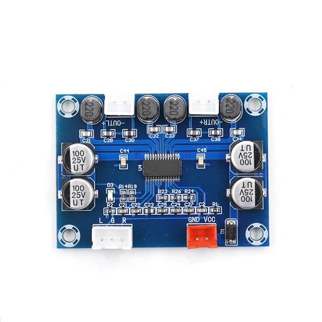 BOM XH-A234 Digital Audio Amplifier Board 2.0 Channel 30W*2 DC 12-24V Stereo Sound AMP for Home Computer Speaker