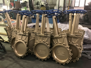 Vanne à guillotine industrielle COVNA, commande urgente, 4 pouces, en acier inoxydable, poignée à roue, vanne à guillotine ANSI, vanne à guillotine pour boues - Product Image 6