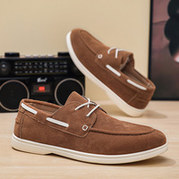 Mocassins de luxe en daim pour homme, style décontracté, imperméables, respirants, à lacets, pour le bureau, mariage, classiques, plats, décontractés et formels