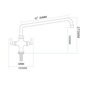 ก๊อกน้ำทองเหลืองคุณภาพสูงแบบกด พร้อมหัวก๊อกแบบหมุนได้ ดีไซน์ทันสมัย เหมาะสำหรับใช้ในครัว  ชุบโครเมียม พร้อมมือจับสองด้าน - Product Image 2